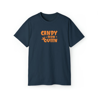 Candy Corn Queen, Halloween Graphic Shirts, Spooky Halloween Shirts, Scary Halloween Shirt Designs, Cute Halloween Graphic Tees, Funny Halloween Shirt Ideas Blue Dusk