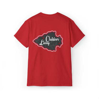 Outdoor Graphic T-shirt, Adventure T-Shirts, Nature-Inspired Tees, Hiking T-Shirts, Camping Graphic Shirts, Mountain Tee Shirts Red