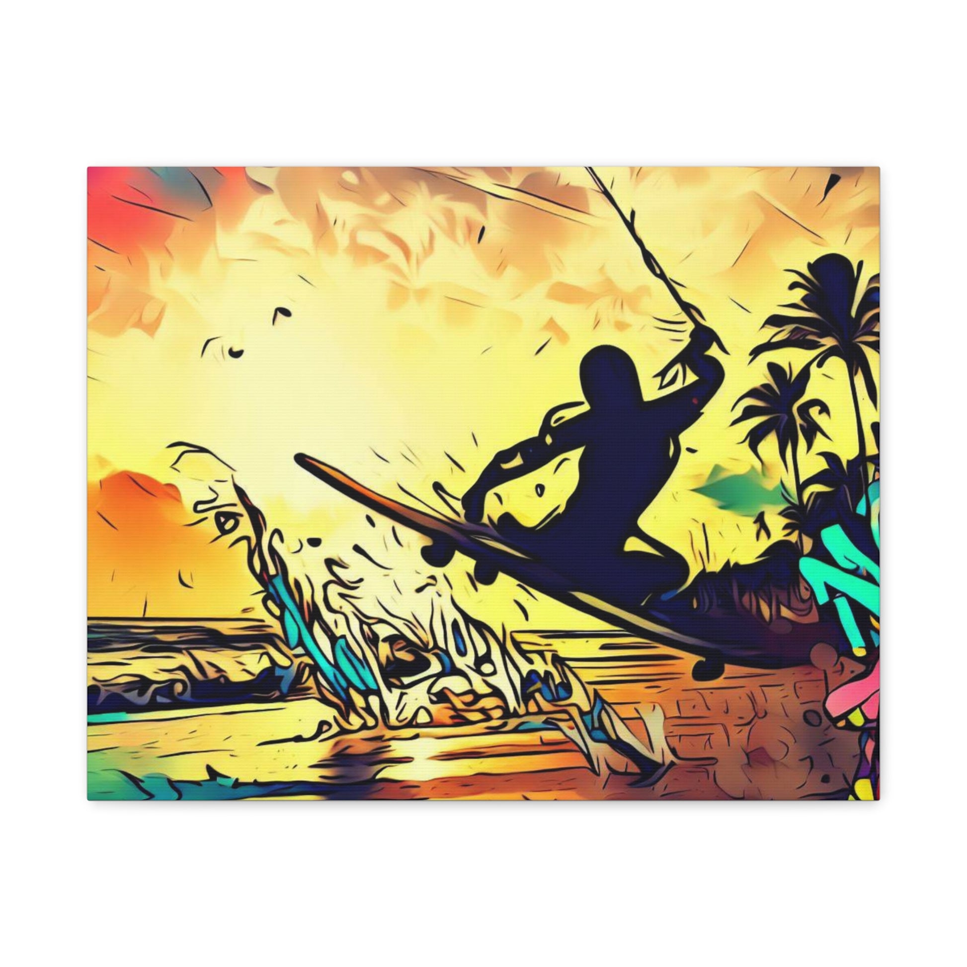 Kiteboarding, Graffiti art prints, Street art canvas, Urban art decor, Graffiti-style wall art, Graffiti canvas prints, Street art posters - SaviTraviDesigns