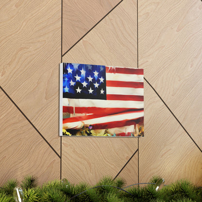 American Flag wall art, Flag wall art, Canvas Gallery Wraps - SaviTraviDesigns