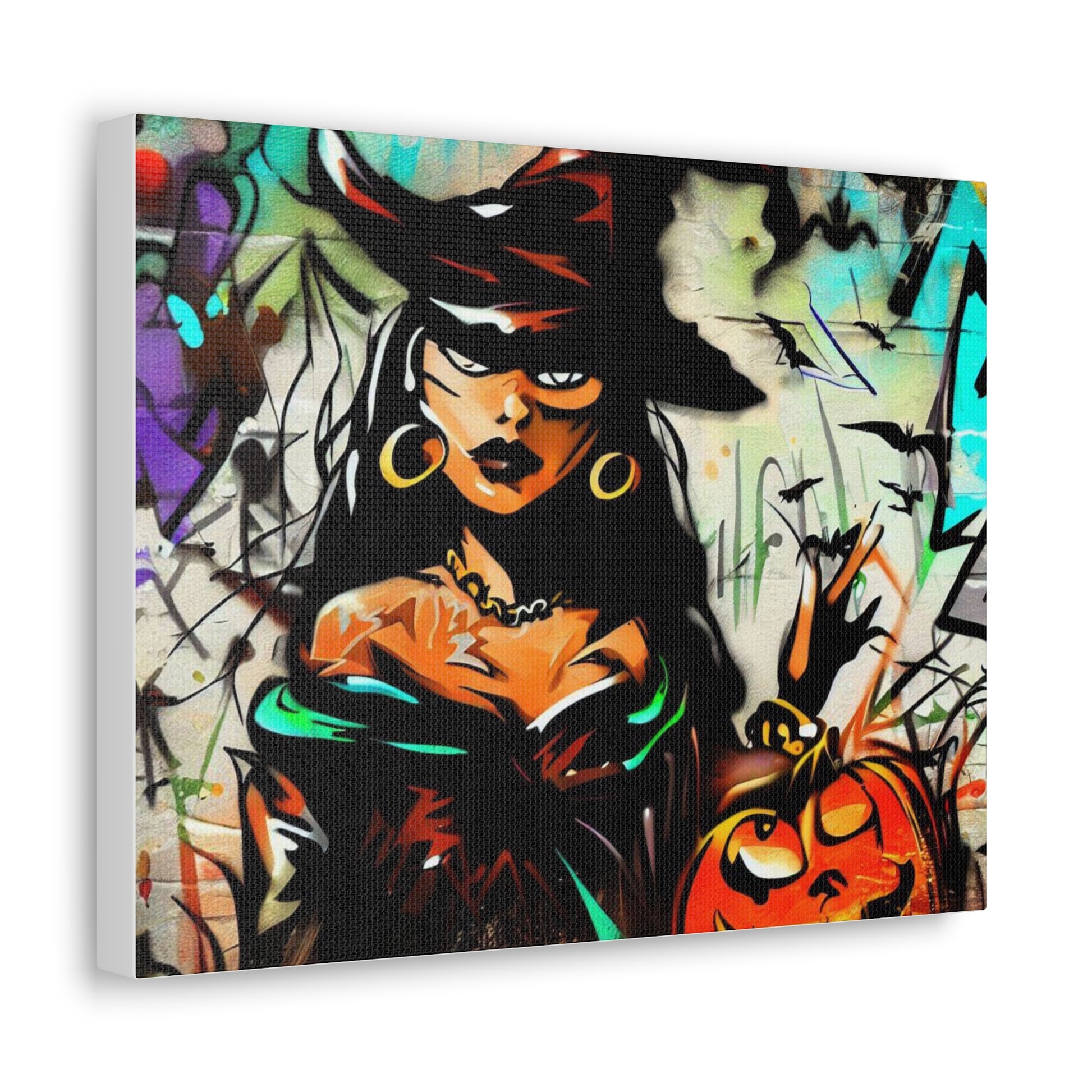 Halloween art, Witch canvas prints, Scary Halloween decor, Halloween home decor, Halloween wall, Gothic wall decor, Canvas Gallery Wraps