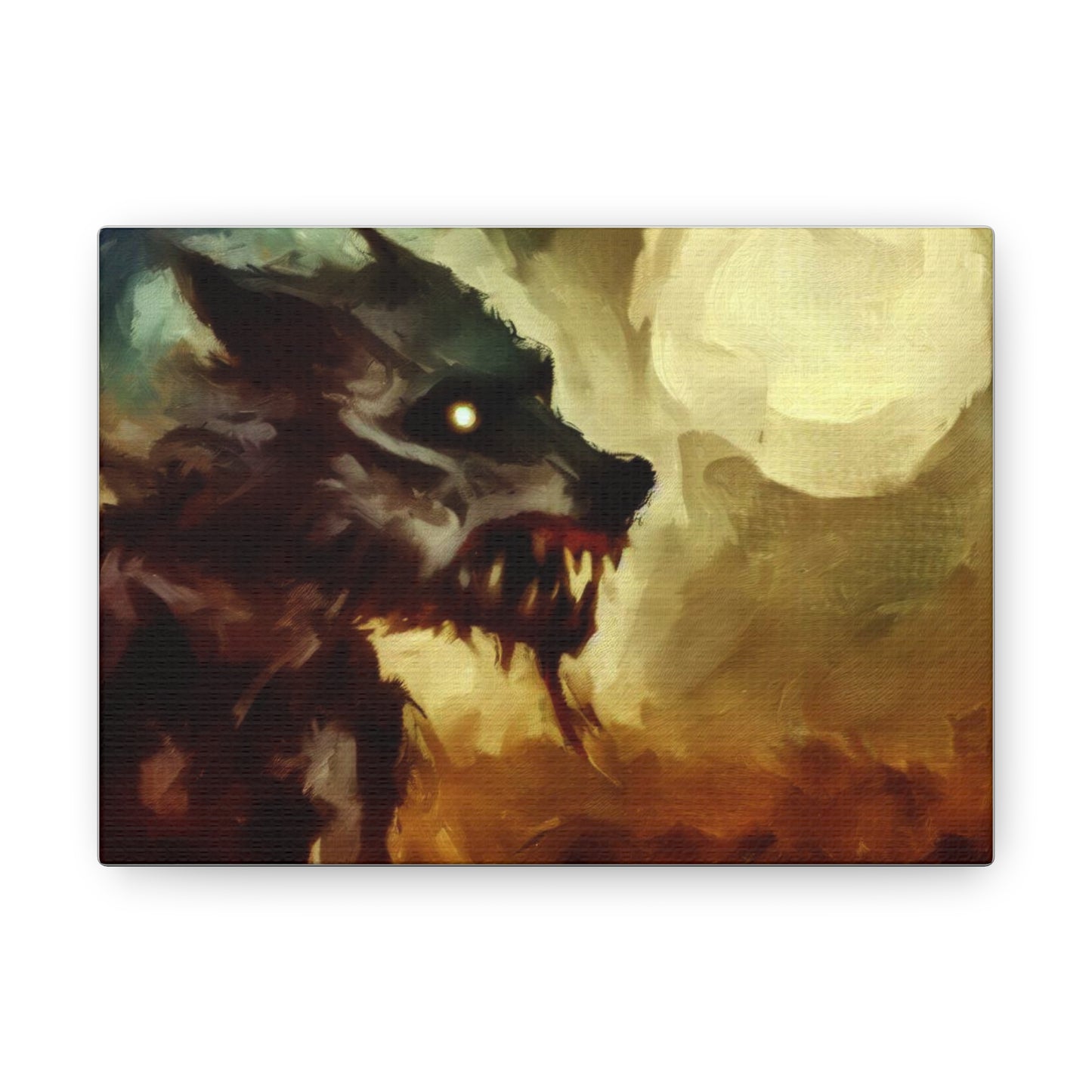 Halloween art, Werewolf canvas prints, Scary Halloween decor, Halloween home decor, Halloween wall, Gothic wall decor, Canvas Gallery Wraps - SaviTraviDesigns