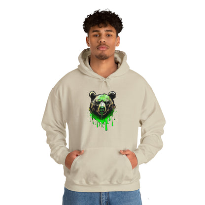 Bear Hoodie, Graffiti Graphic Shirt, Street Art, Urban Art, Unisex Hooded Sweatshirt