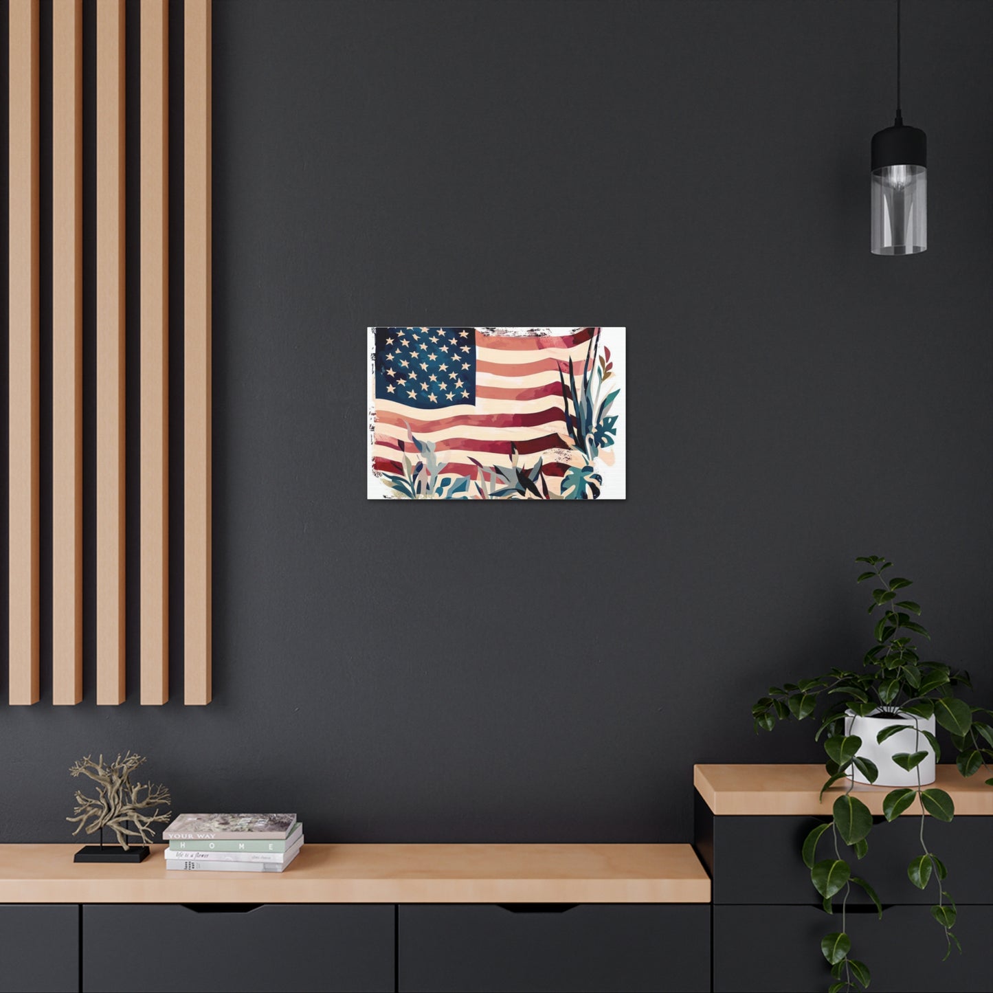 American Flag wall art, Flag wall art, Canvas Gallery Wraps - SaviTraviDesigns