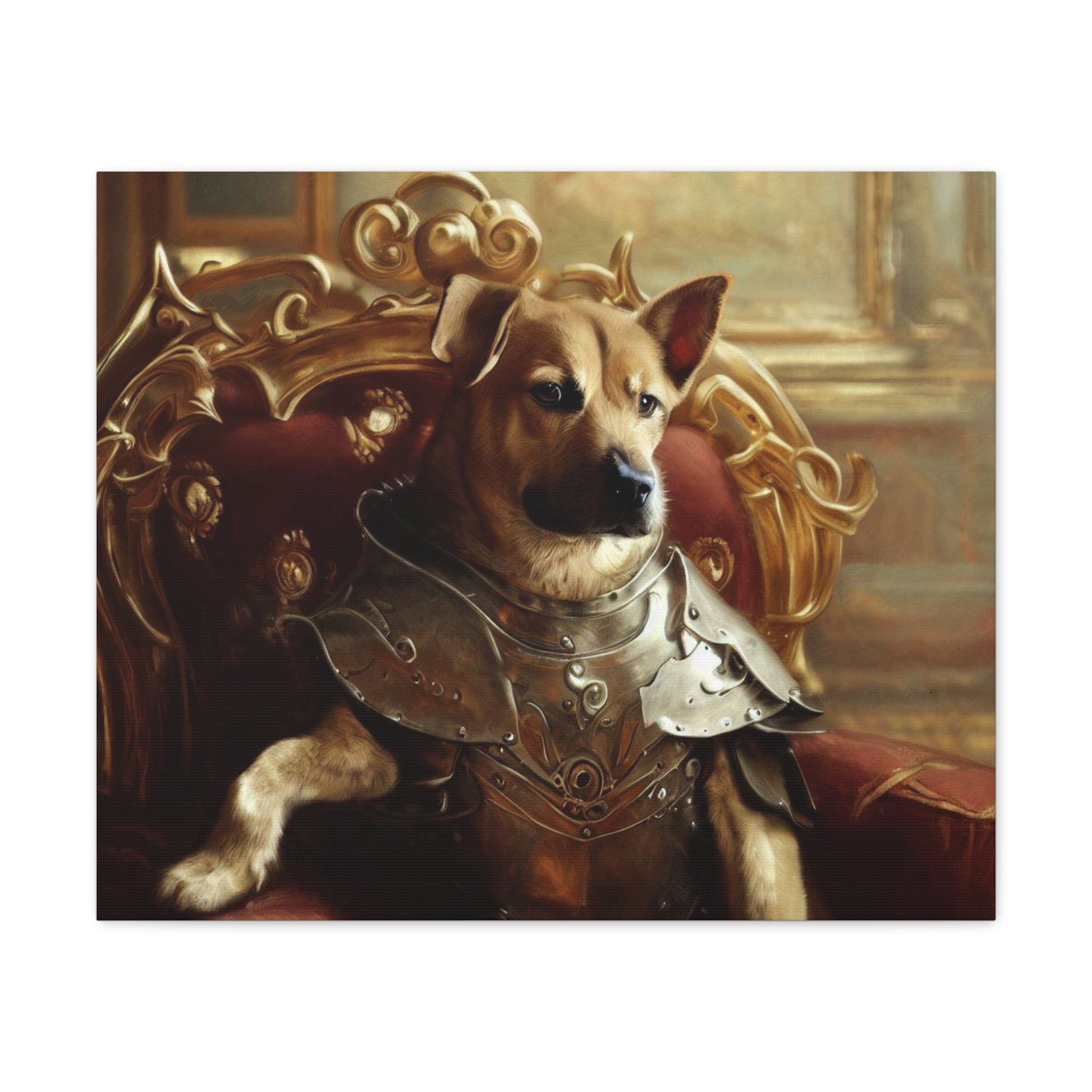 Fancy Dog, Canvas Dog Art, Dog Wall Art, Canine Canvas ArtCanvas Gallery Wraps - SaviTraviDesigns