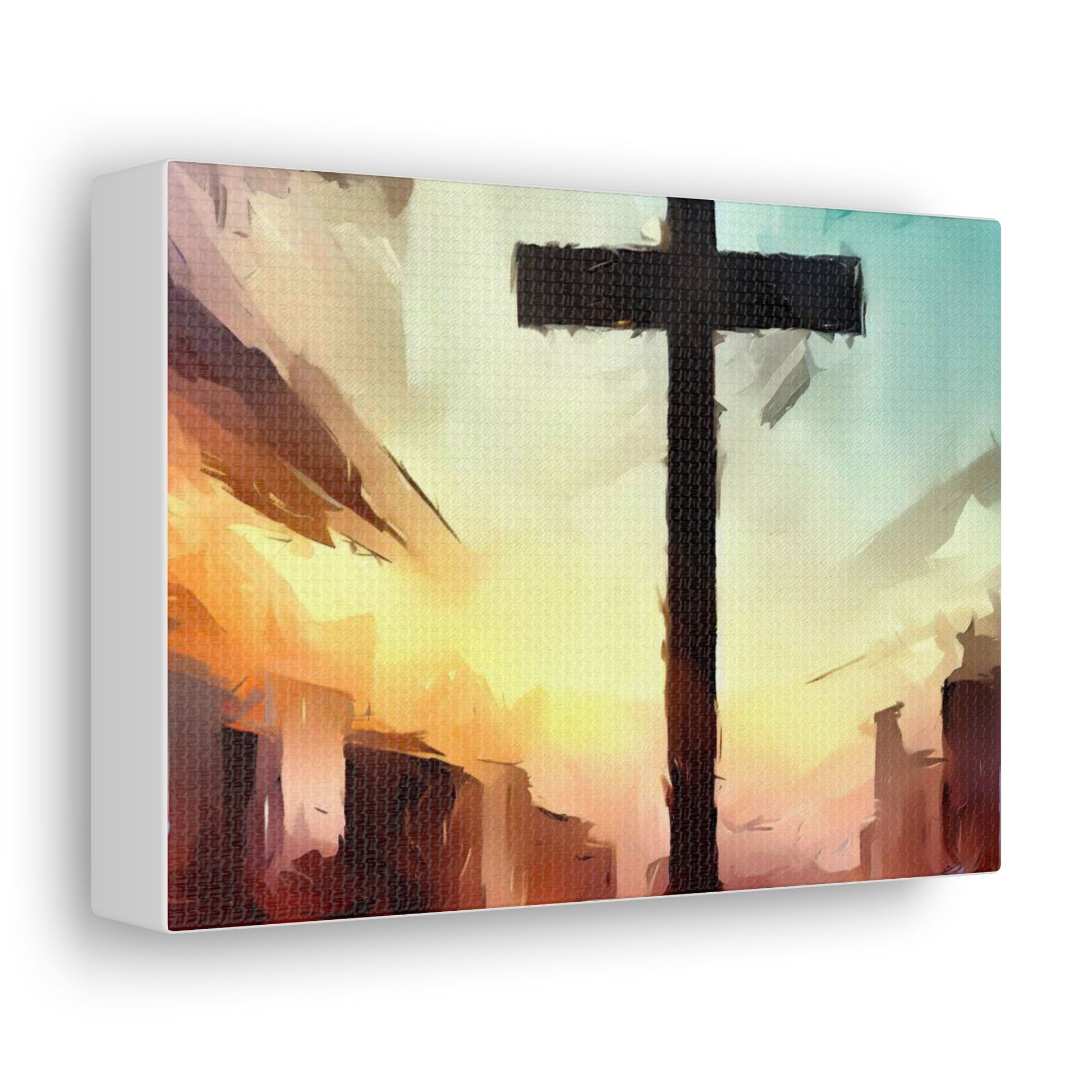 Christian wall art, Cross wall art, City art, Canvas Gallery Wraps - SaviTraviDesigns