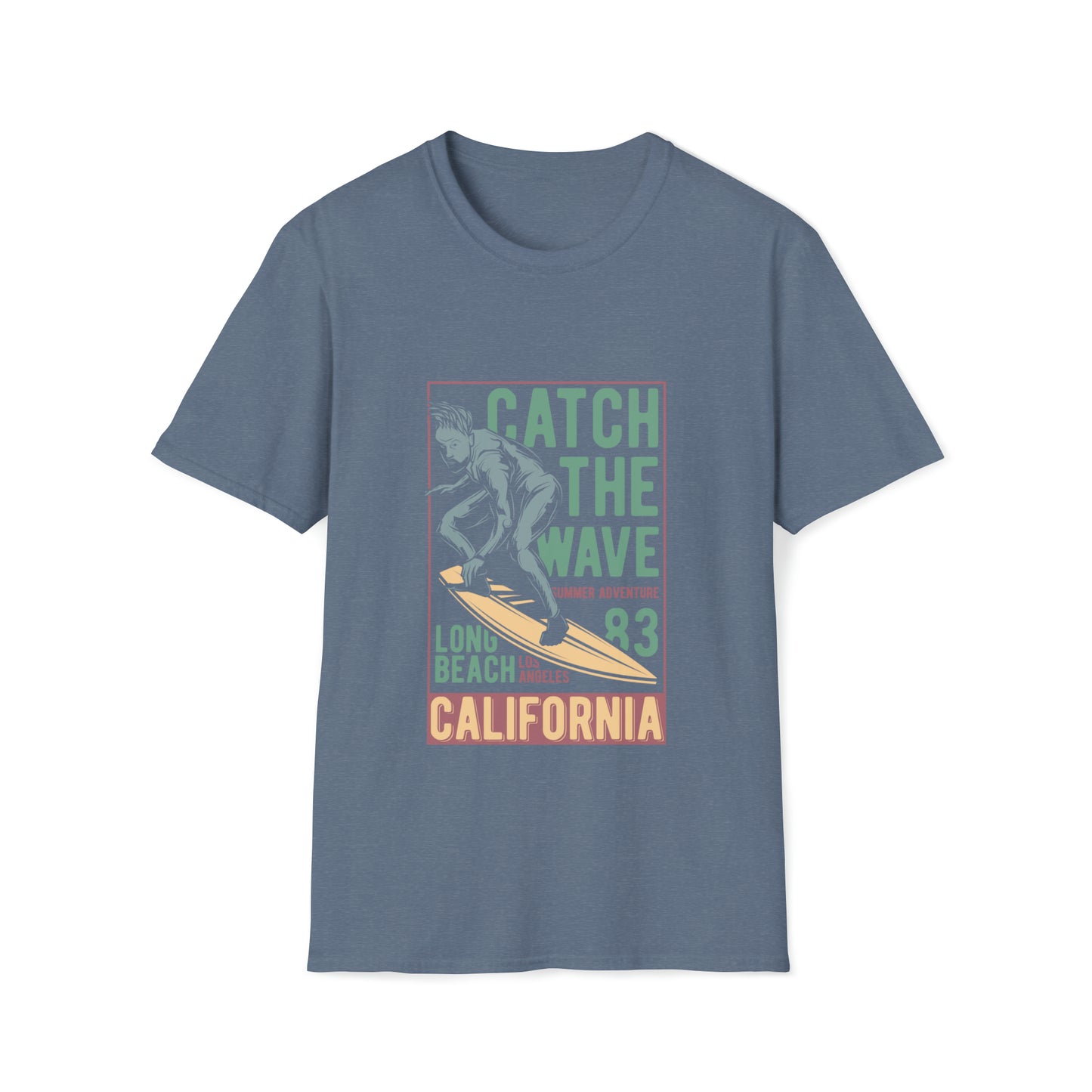 Catch The Wave California, Beachwear Graphics, Tropical T-Shirt Designs, Ocean-Inspired Shirts, Surfing Graphics, Sun and Sand Apparel, Summer Wardrobe Essentials - SaviTraviDesigns