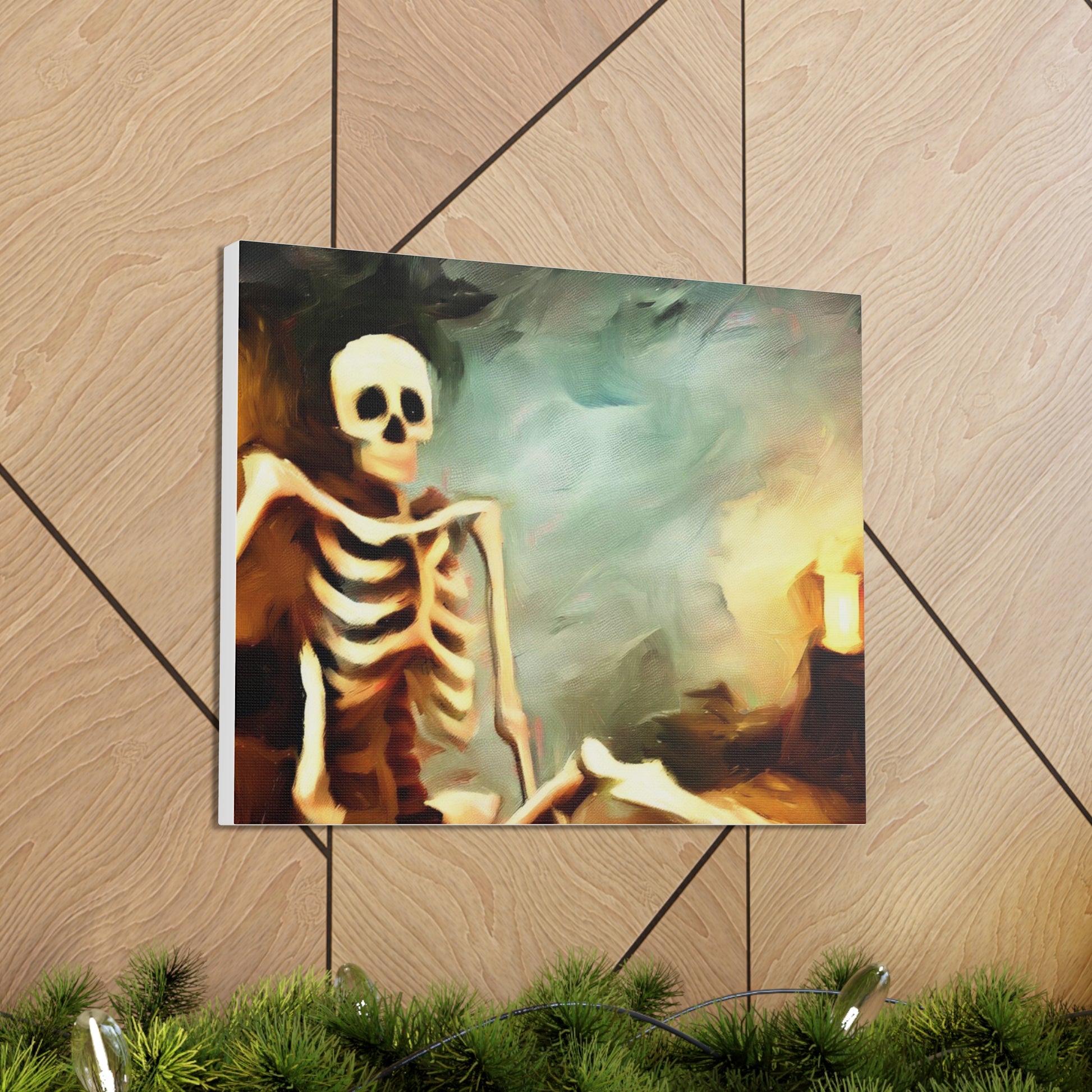 Halloween art, Skeleton canvas prints, Scary Halloween decor, Halloween home decor, Halloween wall, Gothic wall decor, Canvas Gallery Wraps - SaviTraviDesigns