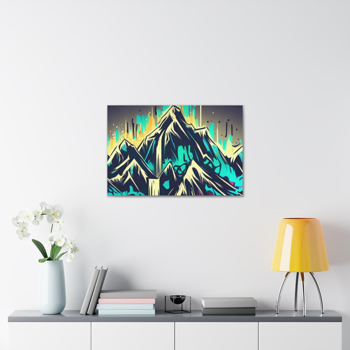 Blue Mountain, Graffiti-inspired home decor, Modern street art prints, Graffiti wall art, Street art canvas art, Graffiti artist prints - SaviTraviDesigns