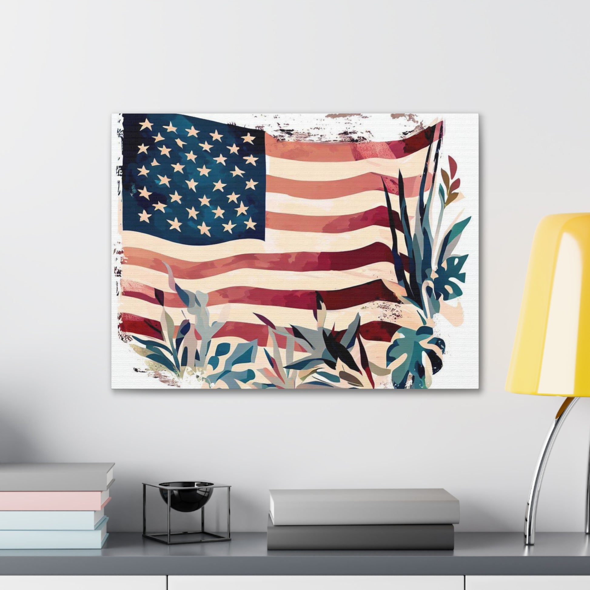 American Flag wall art, Flag wall art, Canvas Gallery Wraps - SaviTraviDesigns