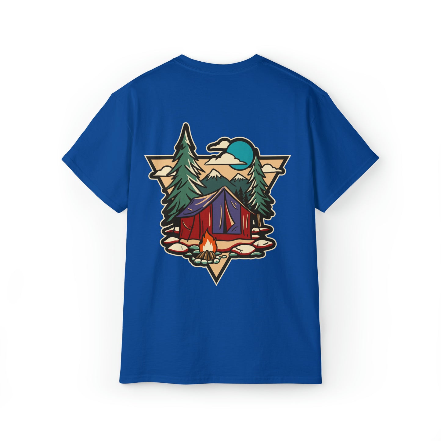 Mountain Campsite Shirt | Hiking & Camping Tee | Nature-Inspired Outdoor Apparel Royal