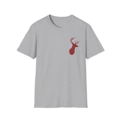 Plaid Elk T-Shirt Sport Grey