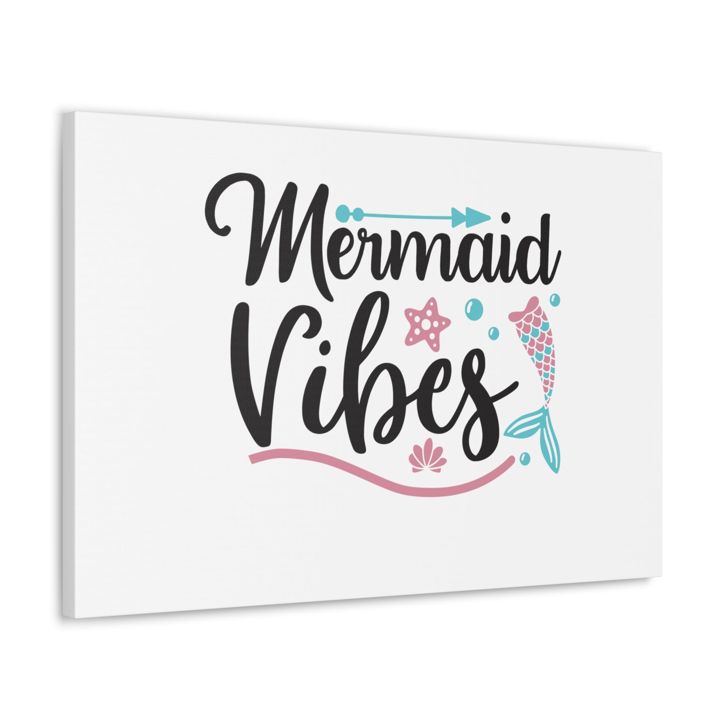 Mermaid Vibes, Mermaid Wall Art, Coastal Mermaid Decor, Beach House Mermaid Signs, Nautical Mermaid Decor, Mermaid Nursery Wall Decor - SaviTraviDesigns