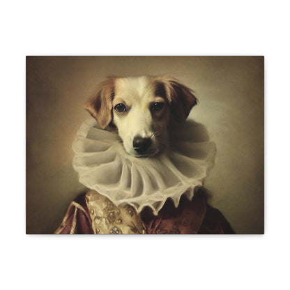 Fancy Dog, Canvas Dog Art, Dog Wall Art, Canine Canvas Art, Canvas Gallery Wraps 16″ x 12″ Premium Gallery Wraps (1.25″)