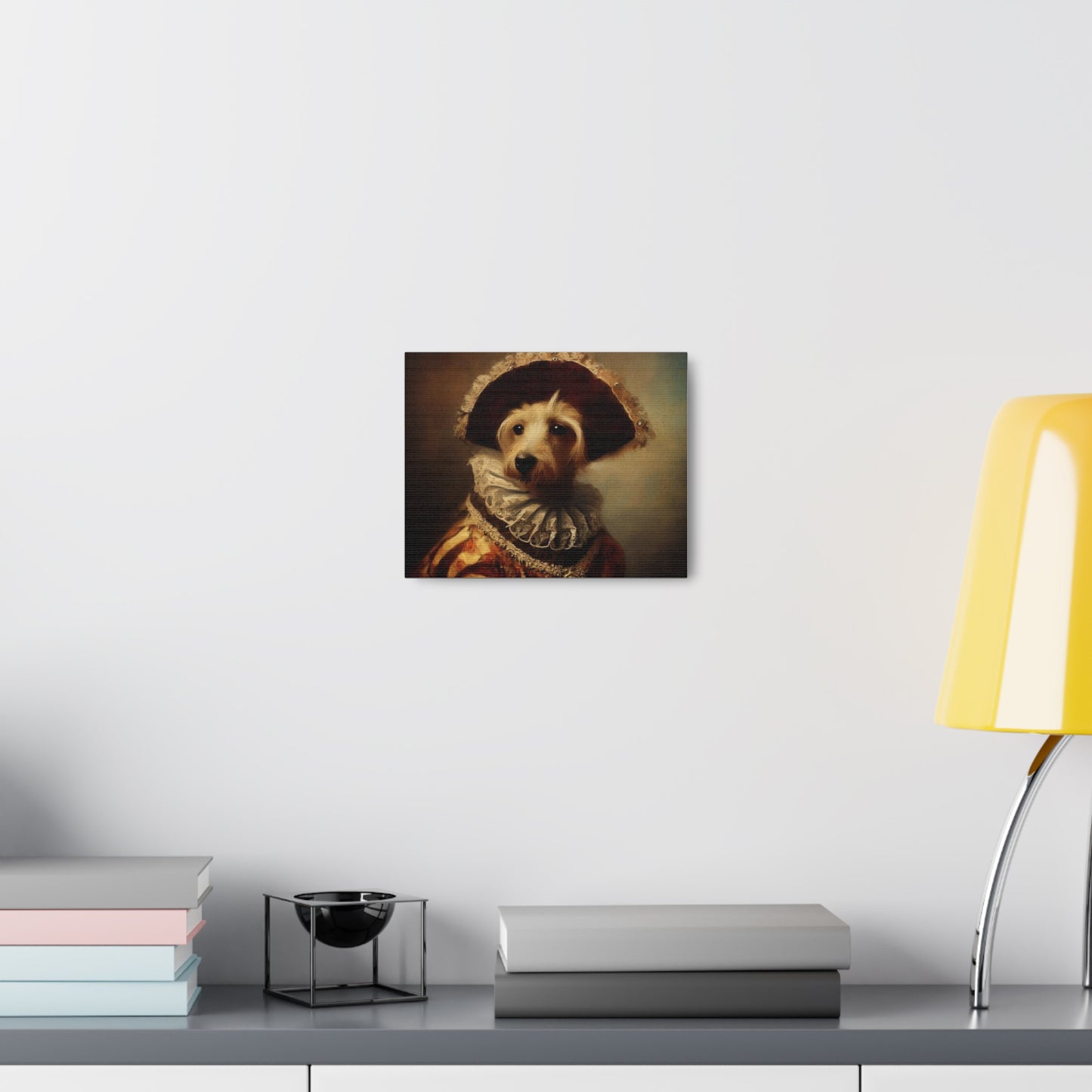 Fancy Dog, Canvas Dog Art, Dog Wall Art, Canine Canvas Art,Canvas Gallery Wraps, Pet Art, King Dog - SaviTraviDesigns