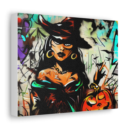 Halloween art, Witch canvas prints, Scary Halloween decor, Halloween home decor, Halloween wall, Gothic wall decor, Canvas Gallery Wraps