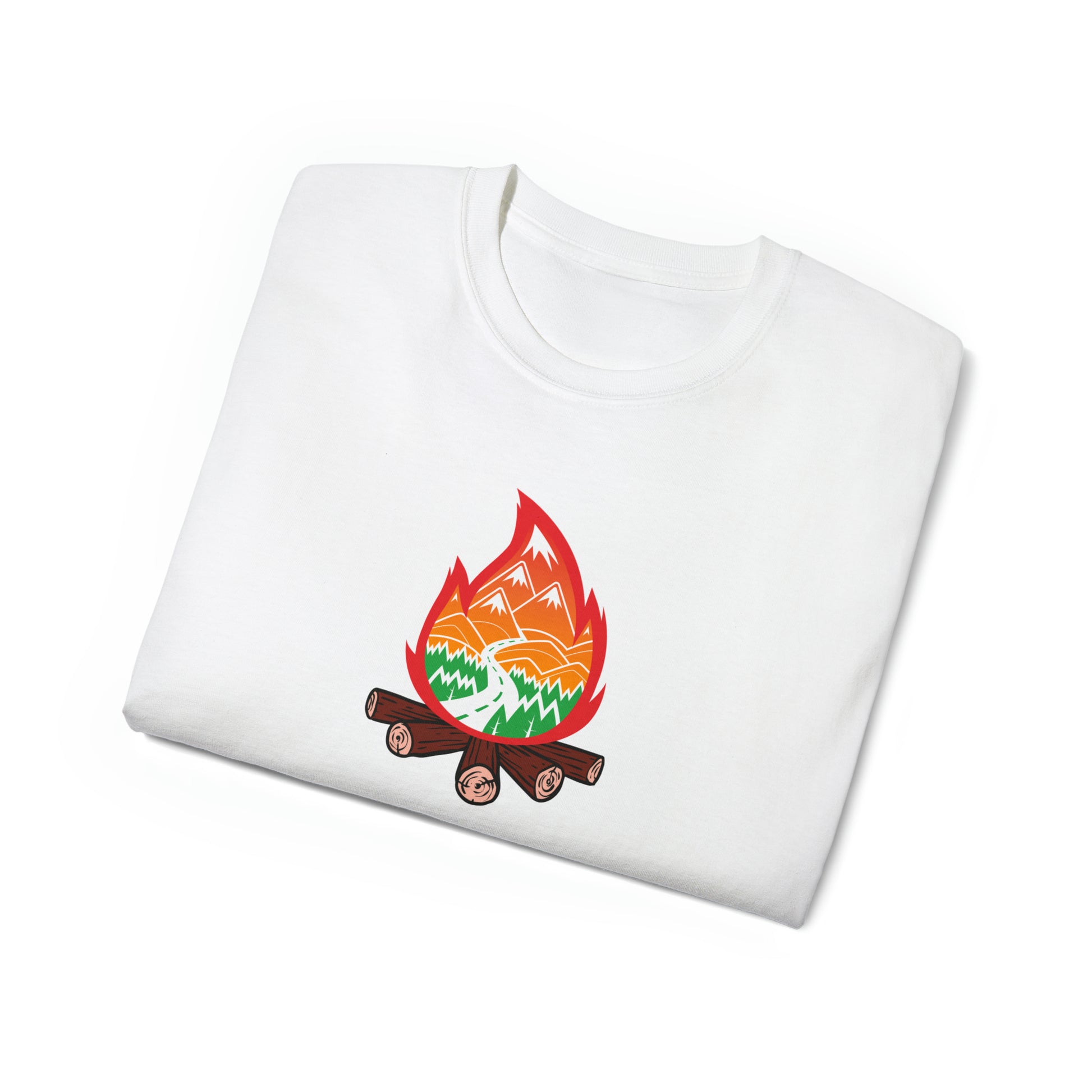 Wanderlust Campfire | Hiking & Camping Tee | Nature-Inspired Outdoor Apparel