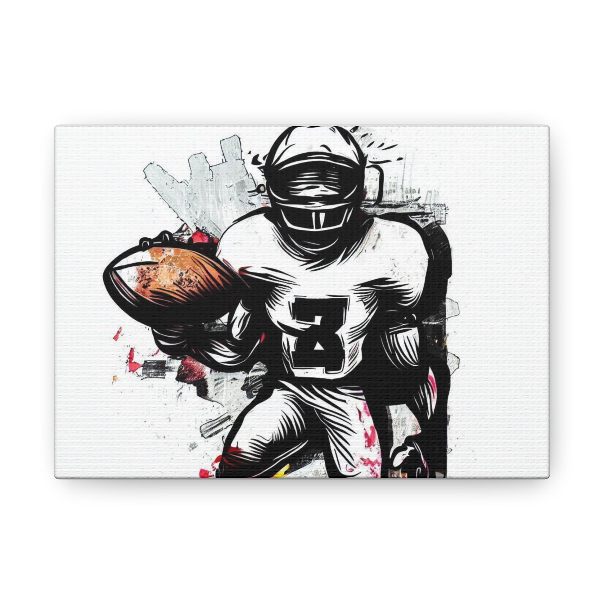 Football Player, Graffiti-inspired home decor, Modern street art prints, Graffiti wall art, Street art canvas art, Graffiti artist prints