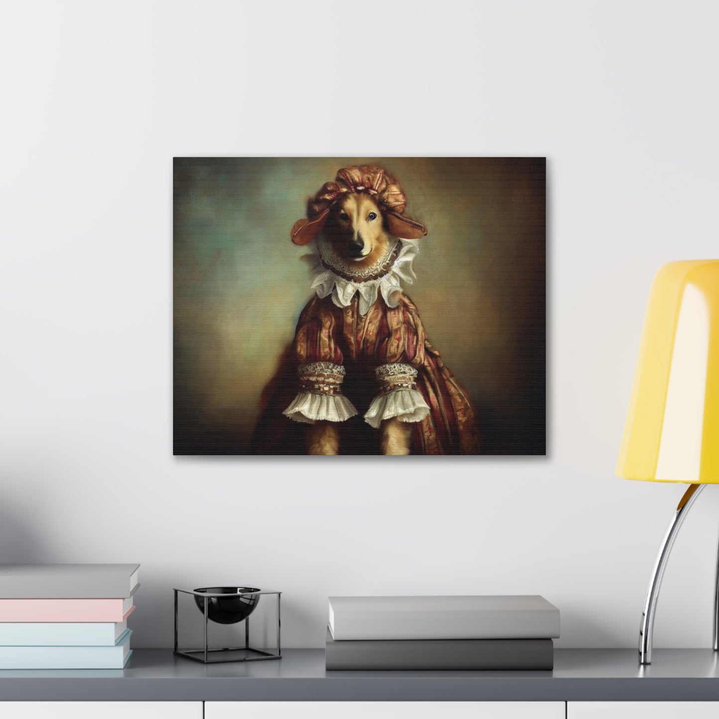 Fancy Dog, Canvas Dog Art, Dog Wall Art, Canine Canvas Art,Canvas Gallery Wraps, Pet Art