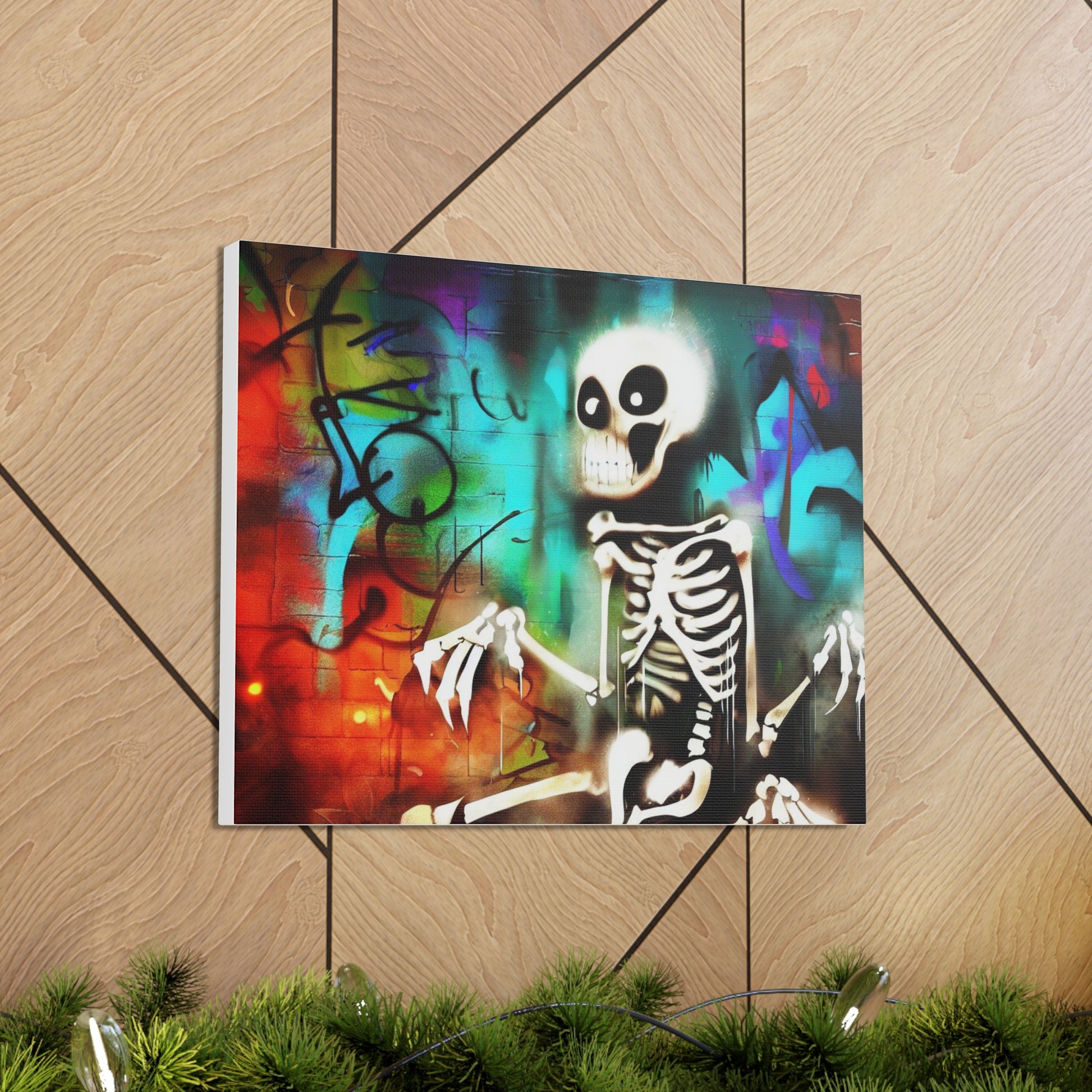 Halloween art, Skeleton canvas prints, Scary Halloween decor, Halloween home decor, Halloween wall, Gothic wall decor, Canvas Gallery Wraps - SaviTraviDesigns