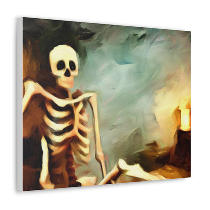 Halloween art, Skeleton canvas prints, Scary Halloween decor, Halloween home decor, Halloween wall, Gothic wall decor, Canvas Gallery Wraps - SaviTraviDesigns