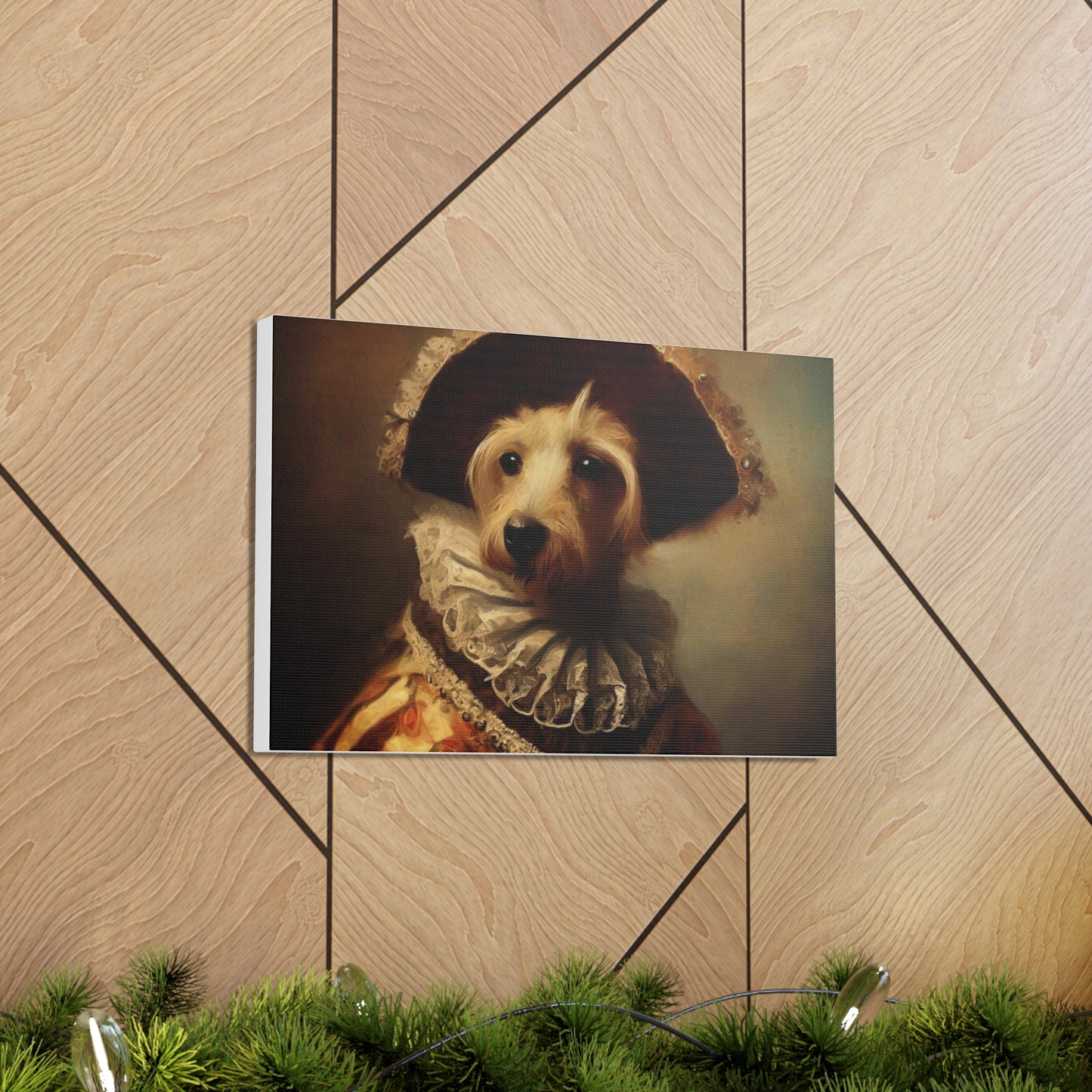 Fancy Dog, Canvas Dog Art, Dog Wall Art, Canine Canvas Art,Canvas Gallery Wraps, Pet Art, King Dog - SaviTraviDesigns