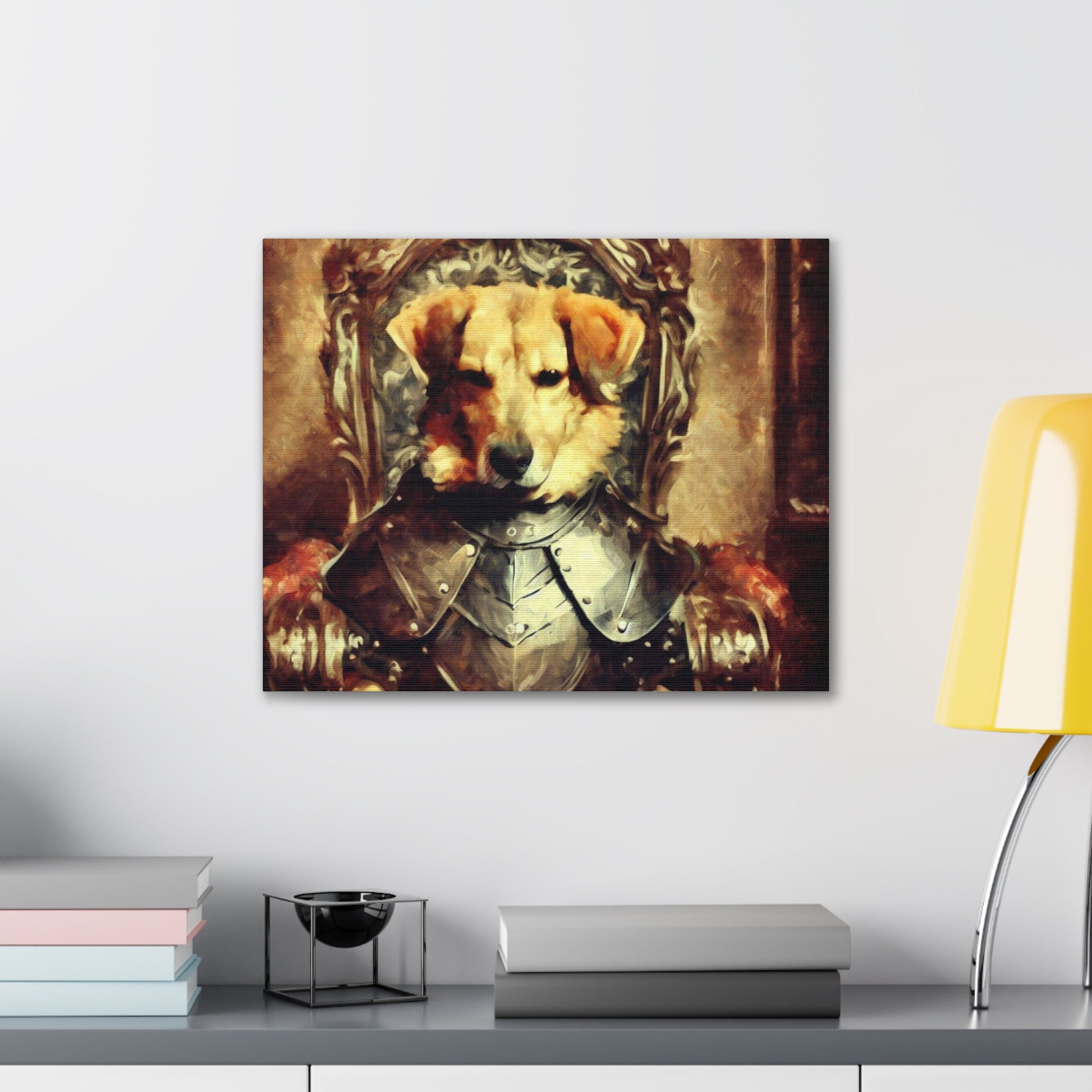 Fancy Dog, Canvas Dog Art, Dog Wall Art, Canine Canvas Art, Canvas Gallery Wraps