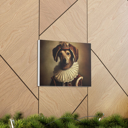 Fancy Dog, Canvas Dog Art, Dog Wall Art, Canine Canvas Art,Canvas Gallery Wraps, Pet Art