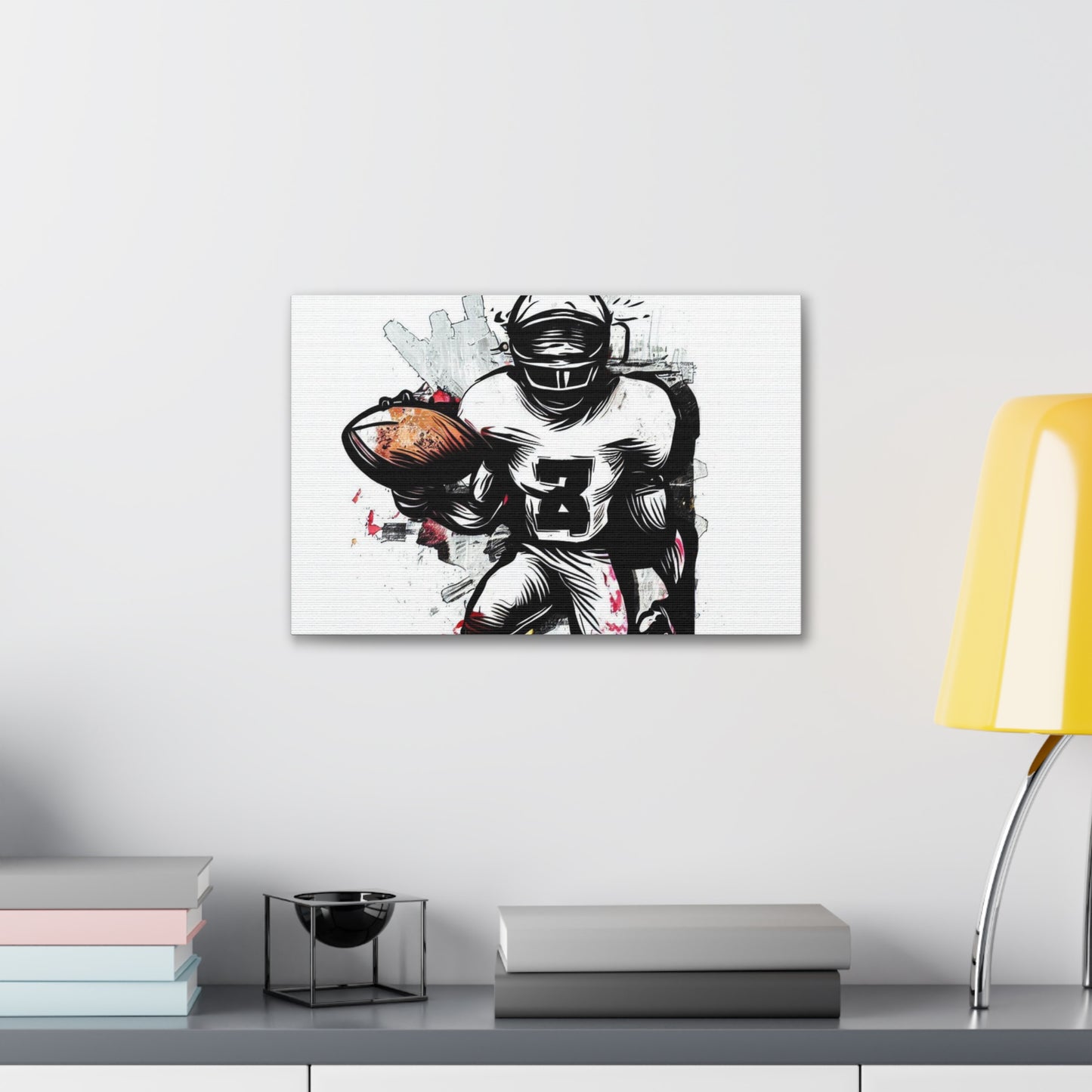 Football Player, Graffiti-inspired home decor, Modern street art prints, Graffiti wall art, Street art canvas art, Graffiti artist prints