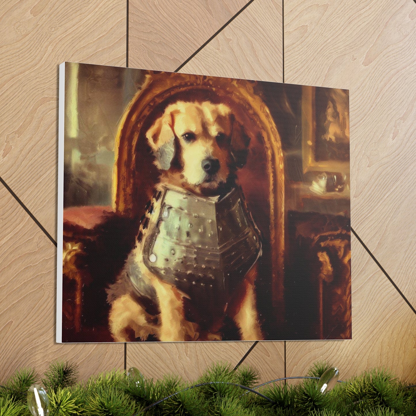 Fancy Dog, Canvas Dog Art, Dog Wall Art, Canine Canvas Art,Canvas Gallery Wraps, Pet Art, King Dog - SaviTraviDesigns