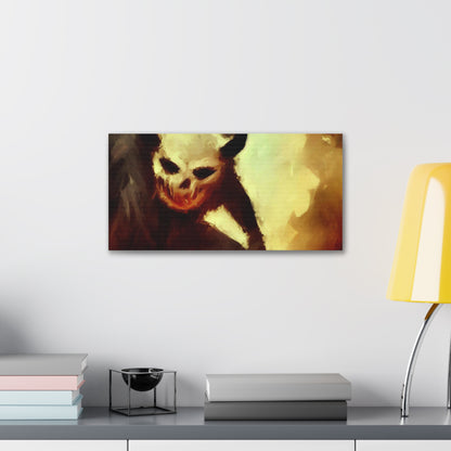 Halloween art, Demon canvas prints, Scary Halloween decor, Halloween home decor, Halloween wall, Gothic wall decor, Canvas Gallery Wraps - SaviTraviDesigns