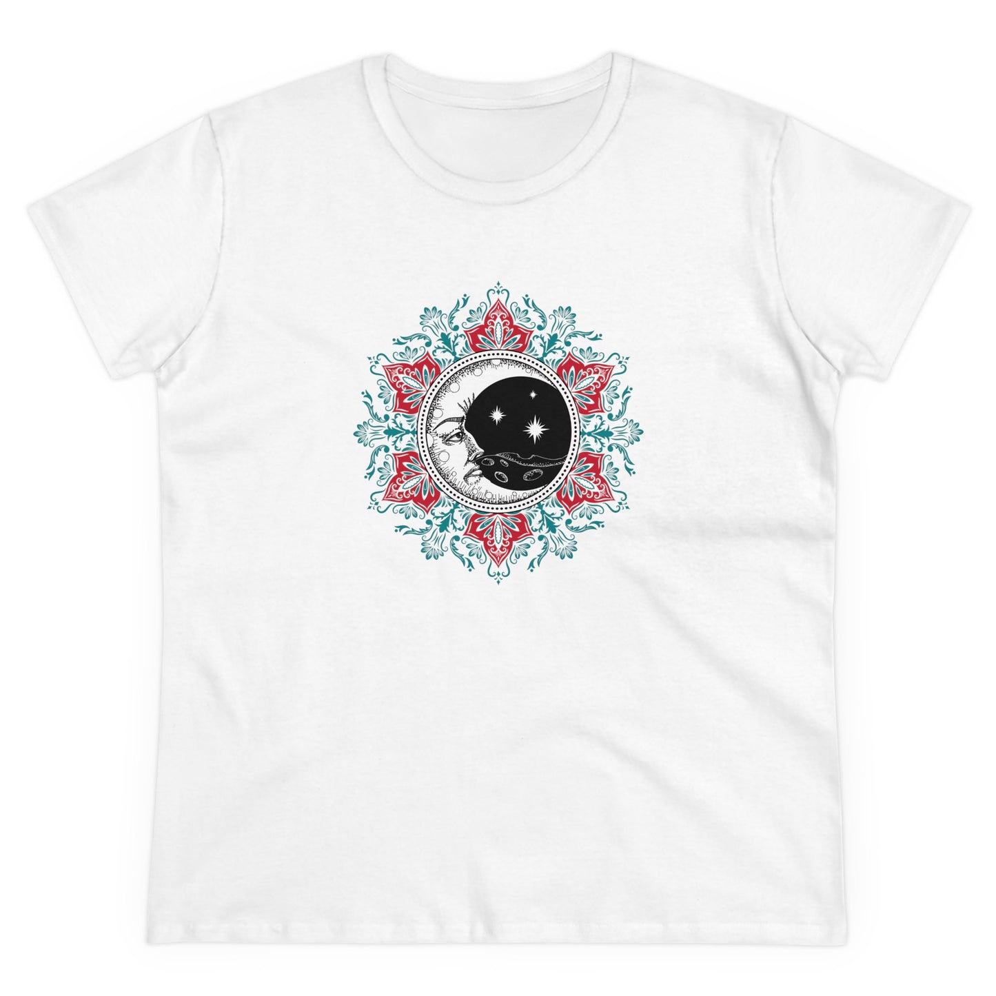 Crescent Moon Mantra - Zen Graphic T Shirt