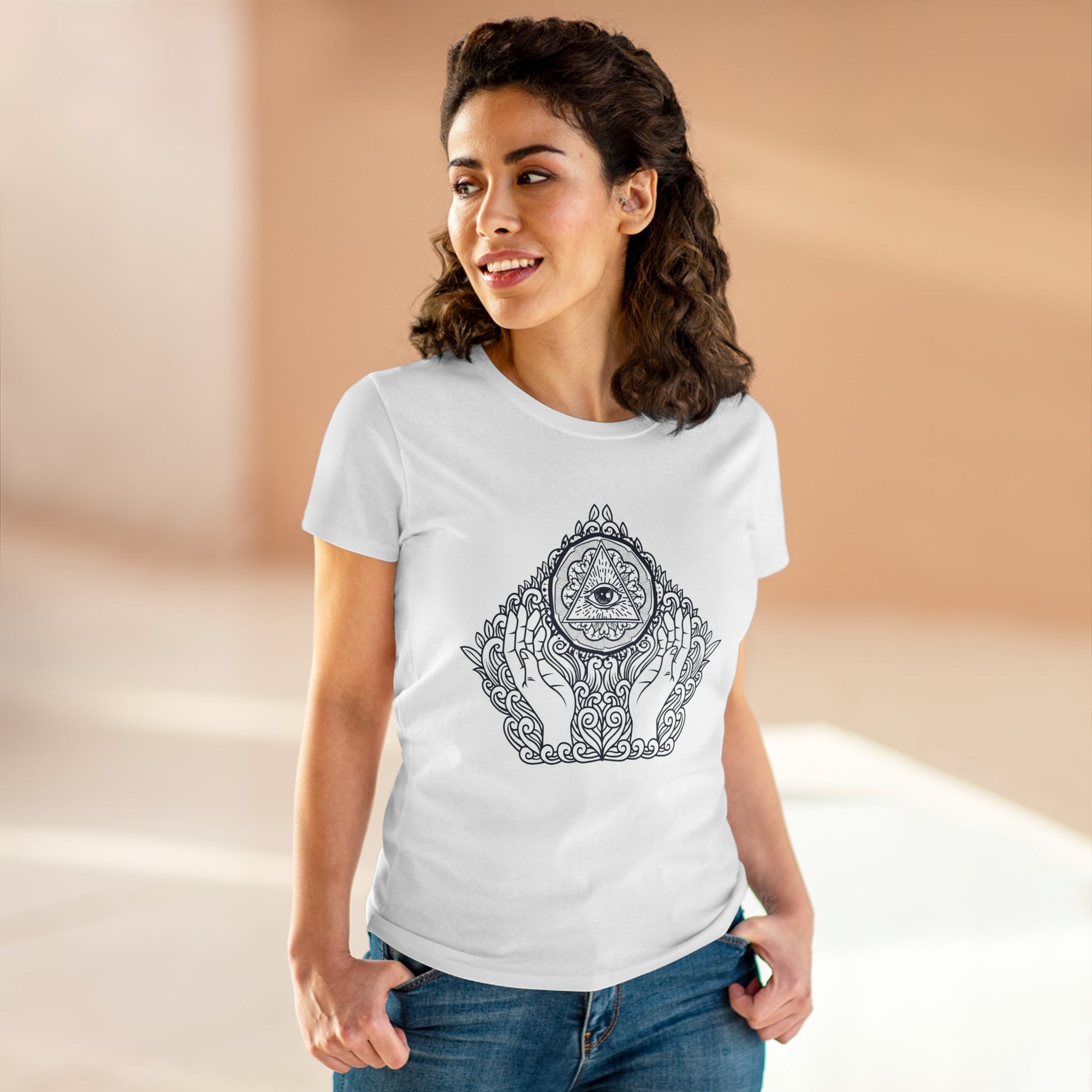 Meditation T-Shirts, Yoga Graphic Tees, Mindfulness Apparel, Zen T-Shirts, Spiritual Shirts, Chakra Tees, Womens T-Shirt