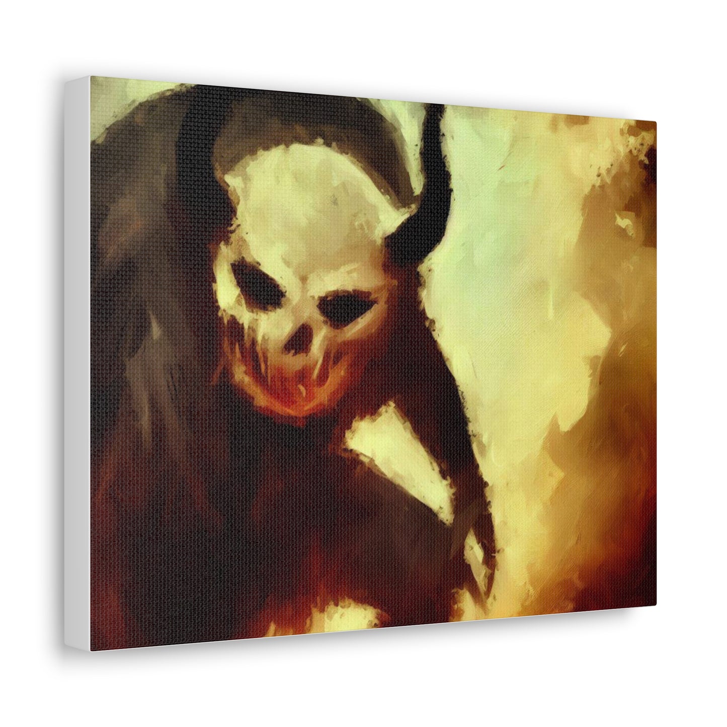 Halloween art, Demon canvas prints, Scary Halloween decor, Halloween home decor, Halloween wall, Gothic wall decor, Canvas Gallery Wraps - SaviTraviDesigns