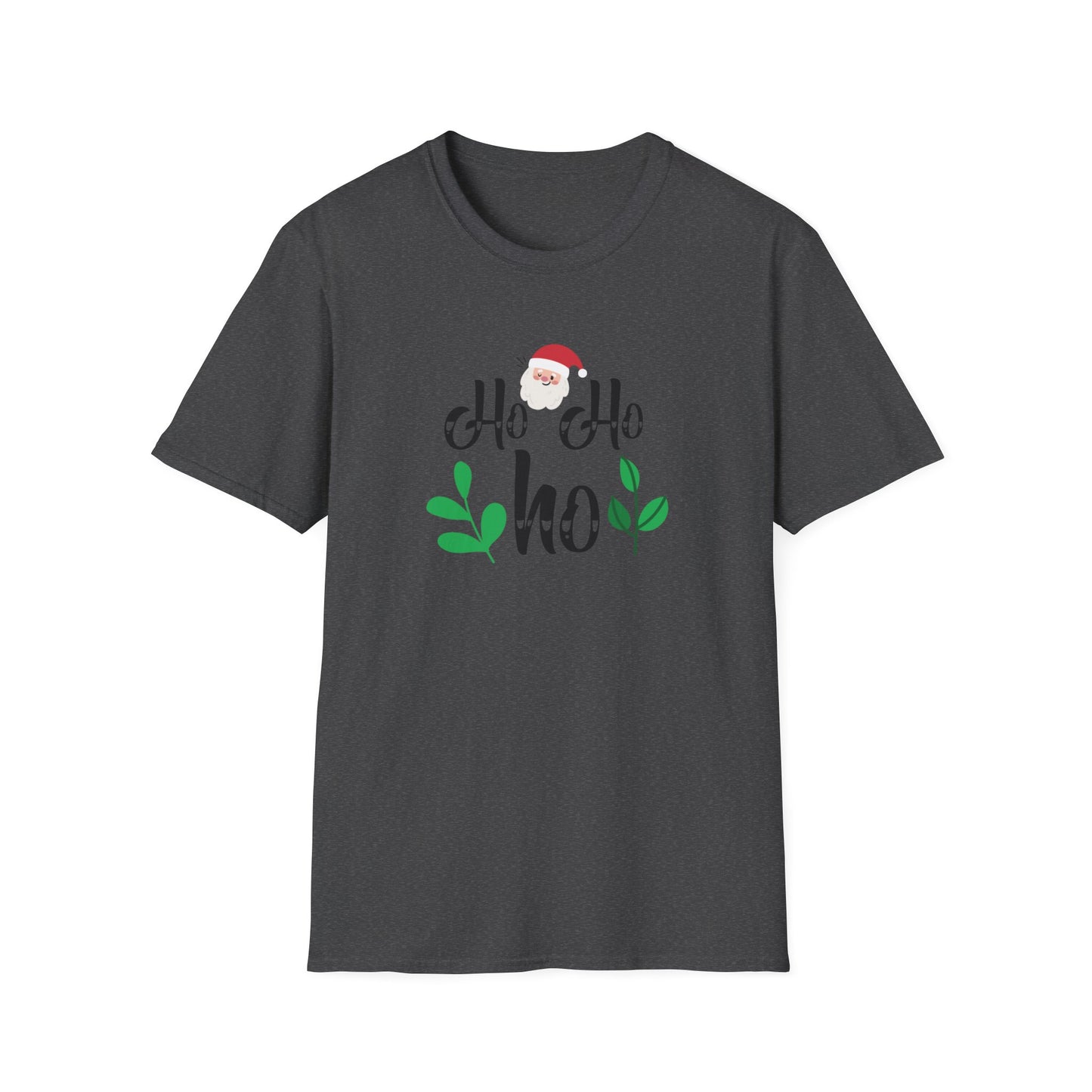 Ho Ho Ho Holiday Graphic T Shirt Dark Heather