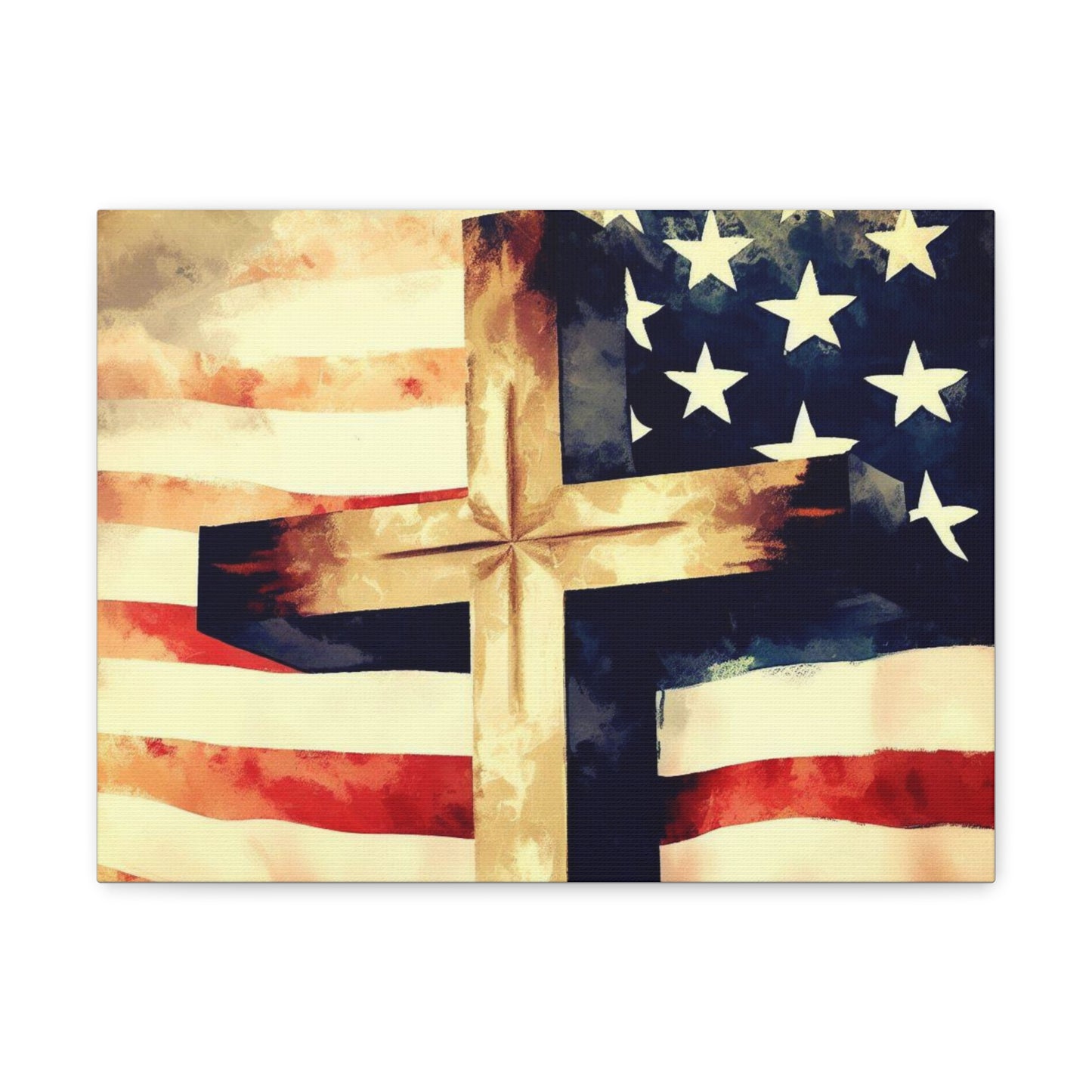 Christian wall art, Flag wall art, Canvas Gallery Wraps - SaviTraviDesigns