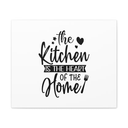 The Kitchen Is Heart Of The Home, Kitchen quote canvas prints, Kitchen wall decor quotes, Kitchen canvas art, Funny kitchen quotes on canvas, Inspirational kitchen quotes 24″ x 20″ Premium Gallery Wraps (1.25″)