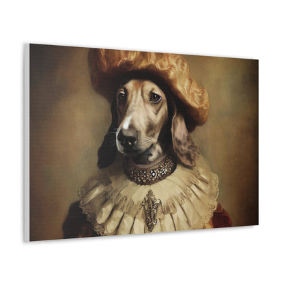 Fancy Dog, Canvas Dog Art, Dog Wall Art, Canine Canvas Art, Canvas Gallery Wraps