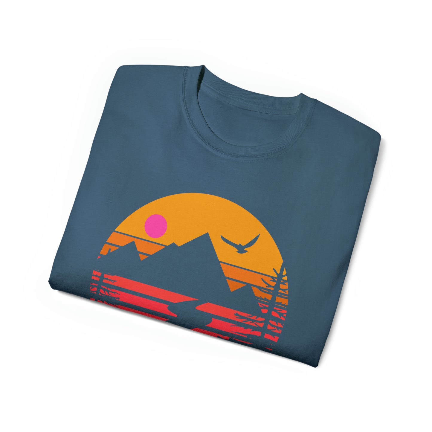 Mountain Stream Adventure Shirt | Hiking & Camping Tee | Nature-Inspired Outdoor Apparel