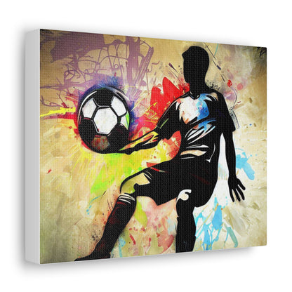 Soccer Player, Graffiti art prints, Street art canvas, Urban art decor, Graffiti-style wall art, Graffiti canvas prints, Street art posters - SaviTraviDesigns