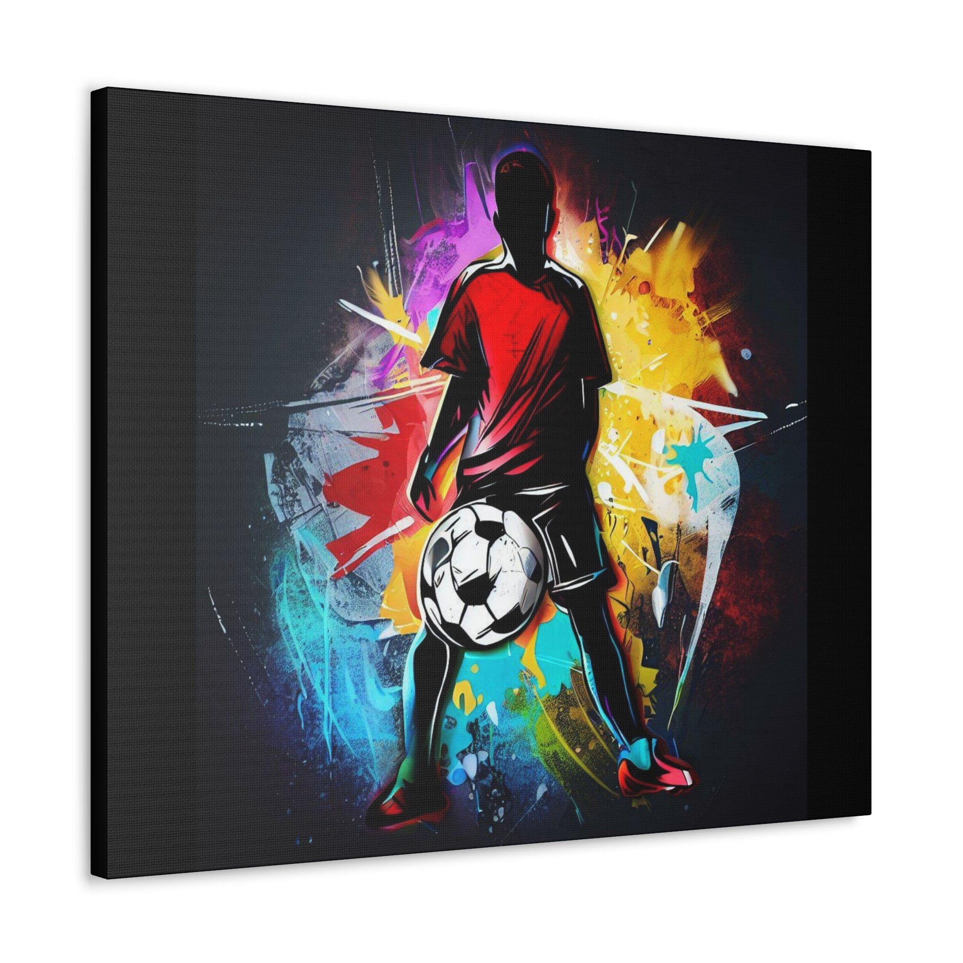 Soccer Player, Graffiti-inspired home decor, Modern street art prints, Graffiti wall art, Street art canvas art, Graffiti artist prints