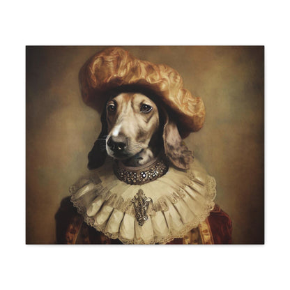 Fancy Dog, Canvas Dog Art, Dog Wall Art, Canine Canvas Art, Canvas Gallery Wraps 24″ x 20″ Premium Gallery Wraps (1.25″)