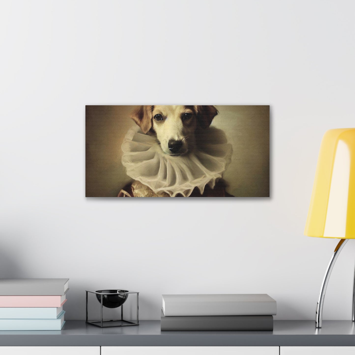 Fancy Dog, Canvas Dog Art, Dog Wall Art, Canine Canvas Art, Canvas Gallery Wraps