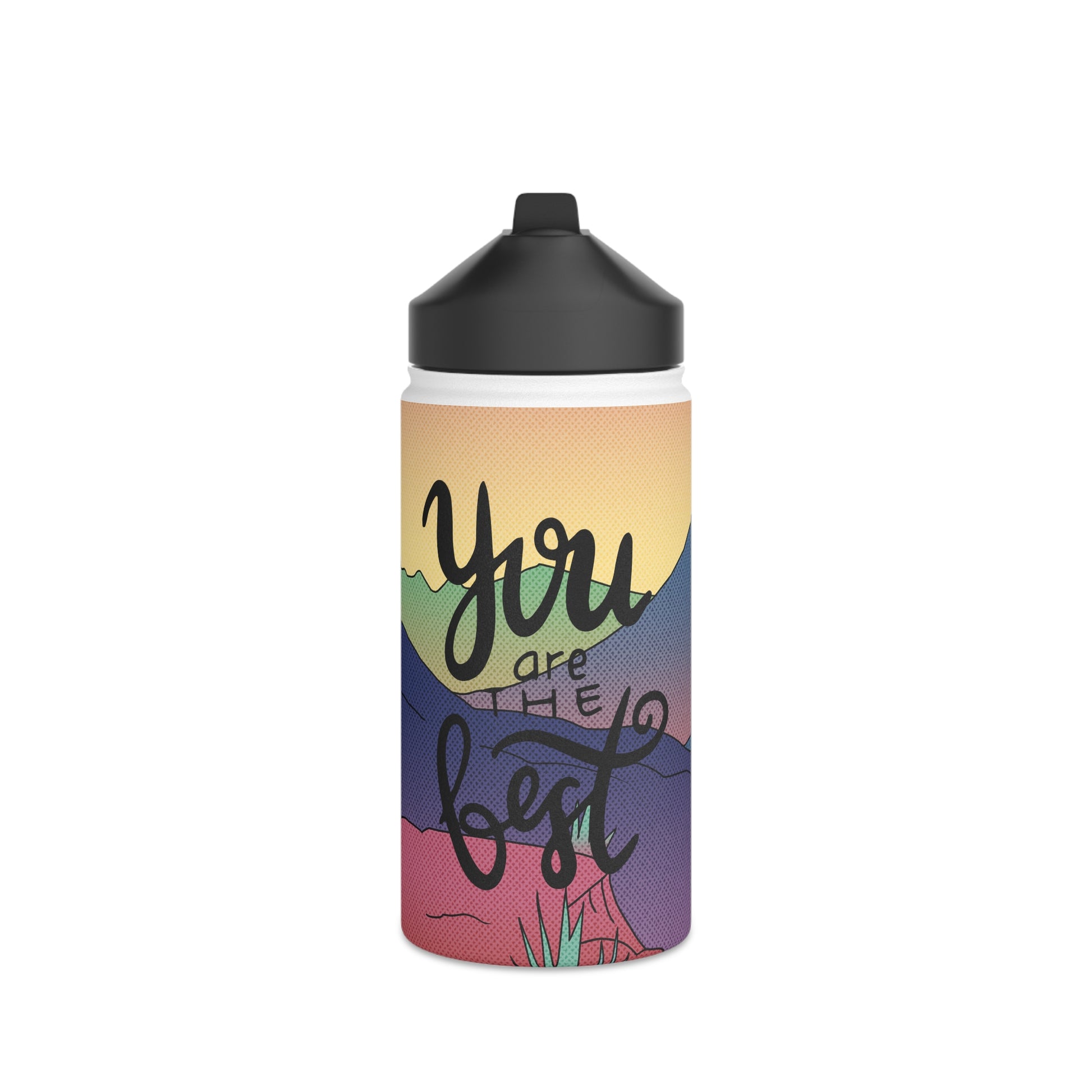 Print water bottle, Stainless Steel Water Bottle, Standard Lid - SaviTraviDesigns