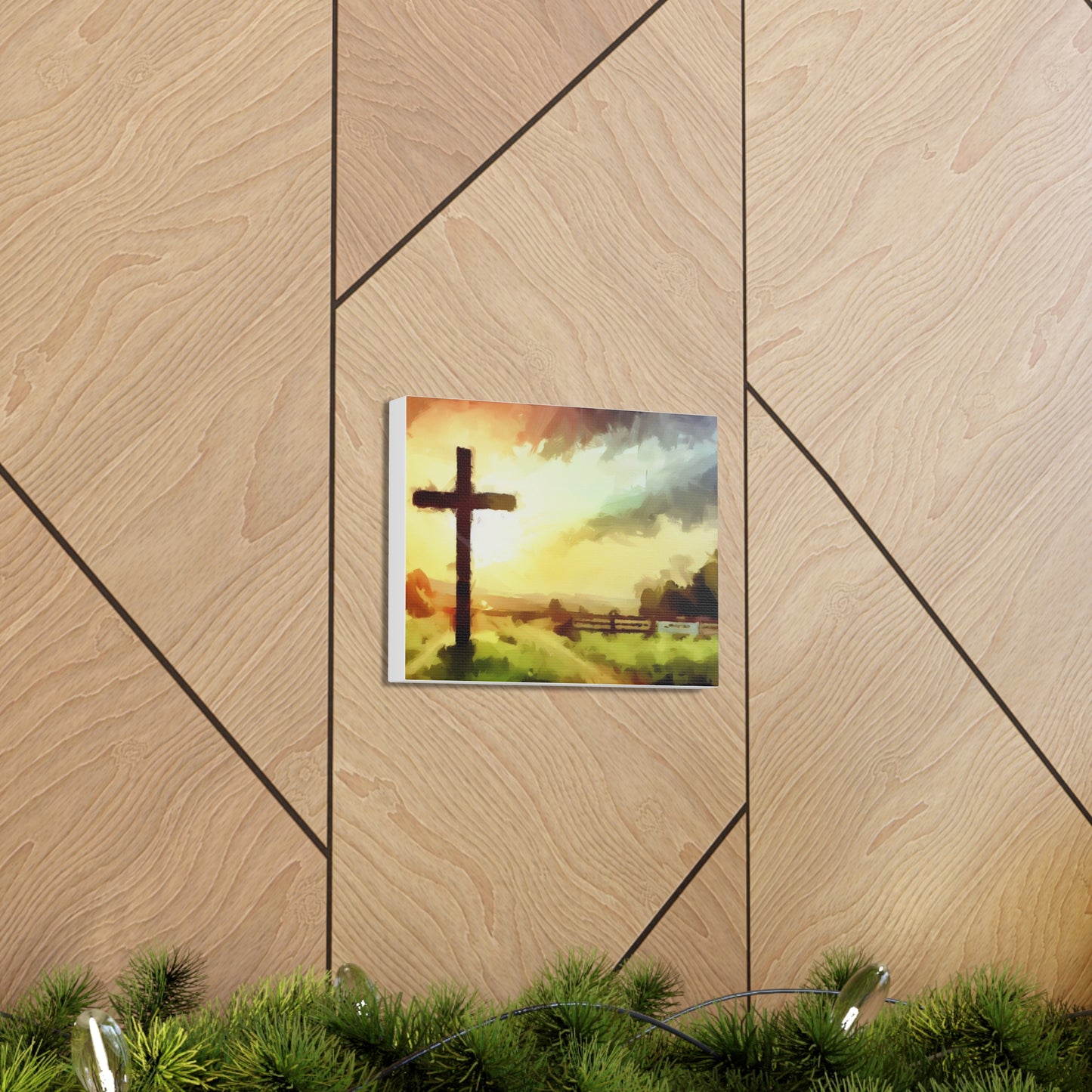 Christian wall art, Cross wall art, Farm art, Canvas Gallery Wraps - SaviTraviDesigns