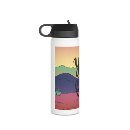 Print water bottle, Stainless Steel Water Bottle, Standard Lid - SaviTraviDesigns