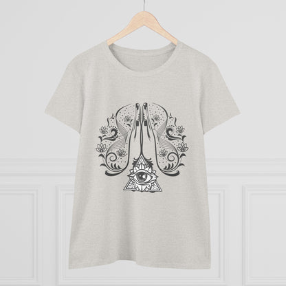 Meditation T-Shirts, Yoga Graphic Tees, Mindfulness Apparel, Zen T-Shirts, Spiritual Shirts, Chakra Tees, Womens T-Shirt