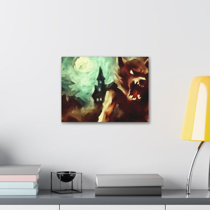 Halloween art, Werewolf canvas prints, Scary Halloween decor, Halloween home decor, Halloween wall, Gothic wall decor, Canvas Gallery Wraps - SaviTraviDesigns