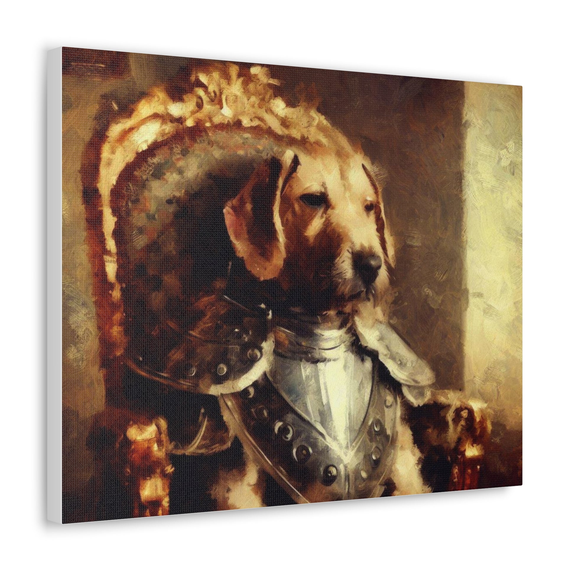 Fancy Dog, Canvas Dog Art, Dog Wall Art, Canine Canvas Art,Canvas Gallery Wraps