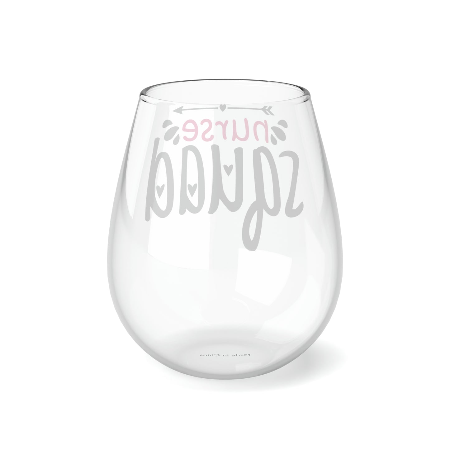 Nurse Squad, Nurse Wine Glass, Wine Lover stemless, Unique stemless wine glass, Trendy wine glass, Wine glass gift, Stemless Wine Glass - SaviTraviDesigns